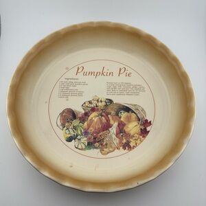 Nantucket Pumpkin Pie Plate